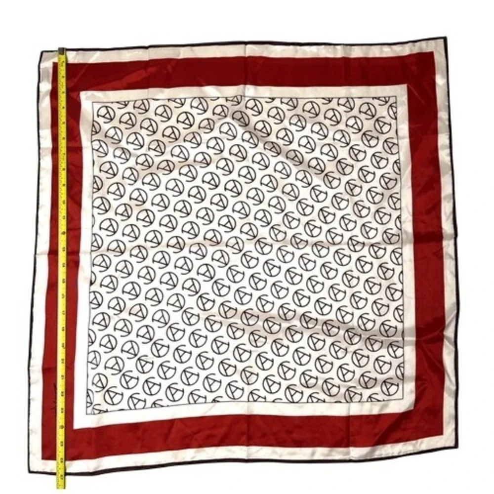 SM Kent Vintage 60s/70s Avon Presidents Club Western Branding Style Square Scarf